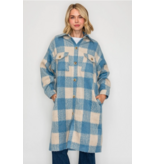 Serene Check Longline Coat