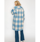 Serene Check Longline Coat