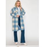 Serene Check Longline Coat