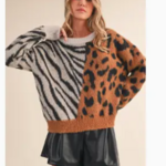 Animal Duo Printed Sweater