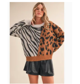 Animal Duo Printed Sweater