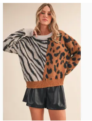 Animal Duo Printed Sweater