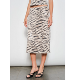 Jacqueline Zebra Sequin Midi Skirt