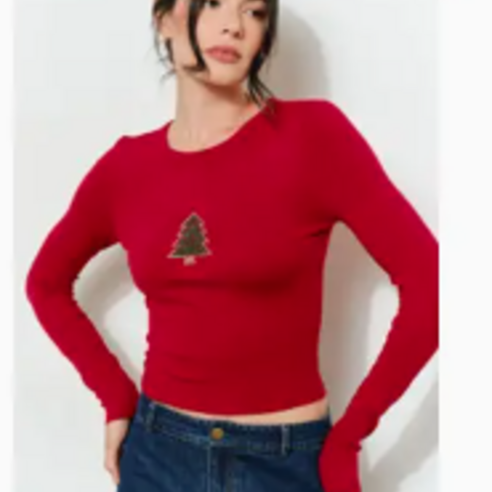 Gavin Holiday Beaded Top - Festive, Cute