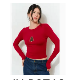 Gavin Holiday Beaded Top - Festive, Cute