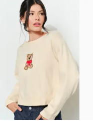 Tobi Bear Beaded Sweater