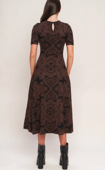 Ashleigh Jacquard Sweater Midi Dress