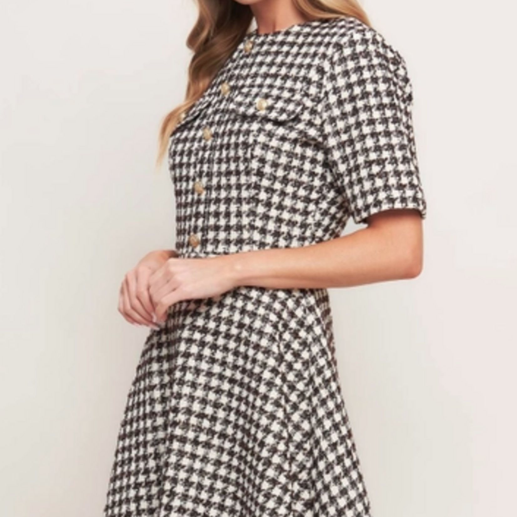 Theodora Tweed Mini Dress