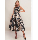 Kasa Floral Printed Midi Dress