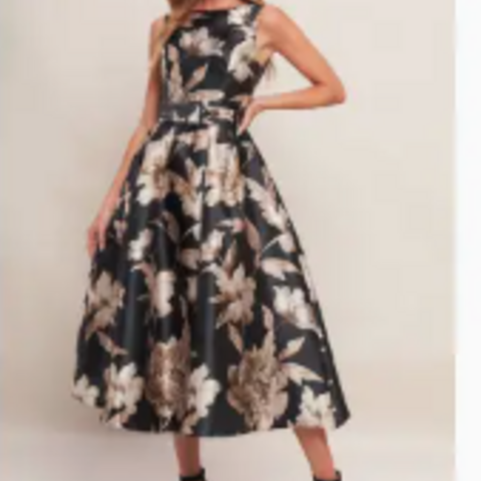 Kasa Floral Printed Midi Dress