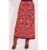 Alden Adair VIVIAN SWEATER SKIRT GOLDEN FLORAL