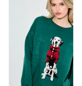 Dalmation Green Sweater