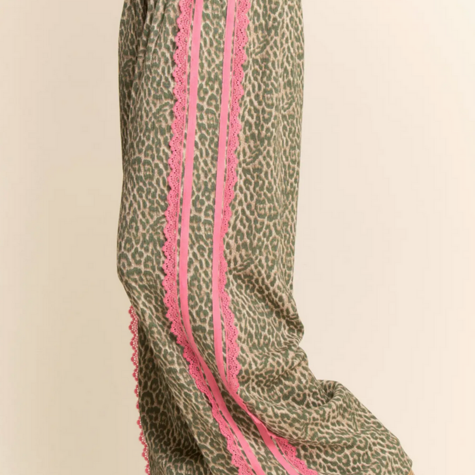 Leopard and Lace Sporty Pant