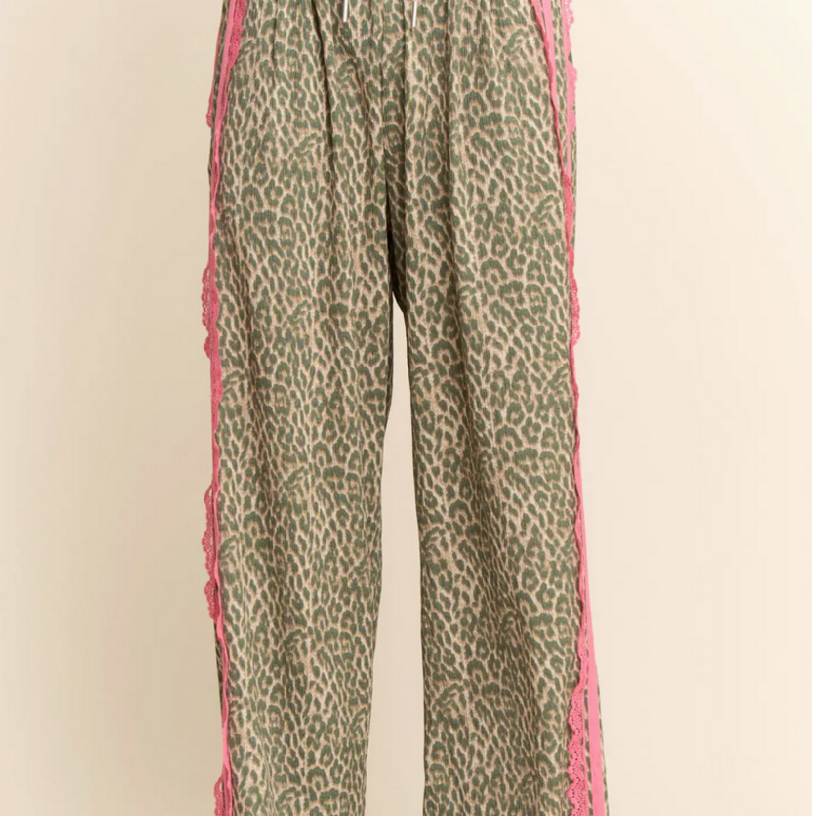 Leopard and Lace Sporty Pant