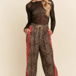 Leopard and Lace Sporty Pant