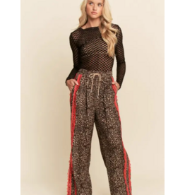 Leopard and Lace Sporty Pant