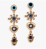 Alex and Ani Evil Eye Linear Earring