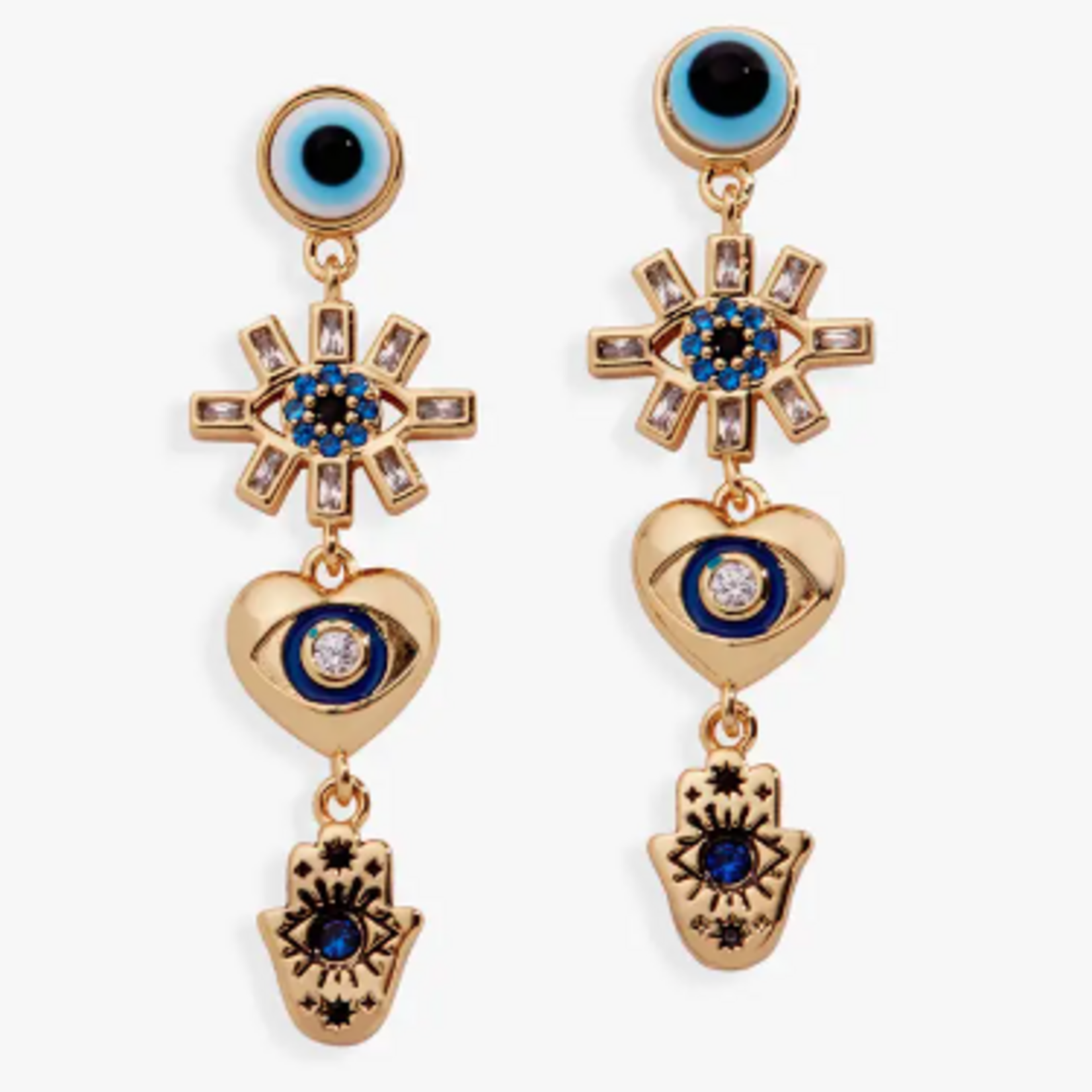 Alex and Ani Evil Eye Linear Earring