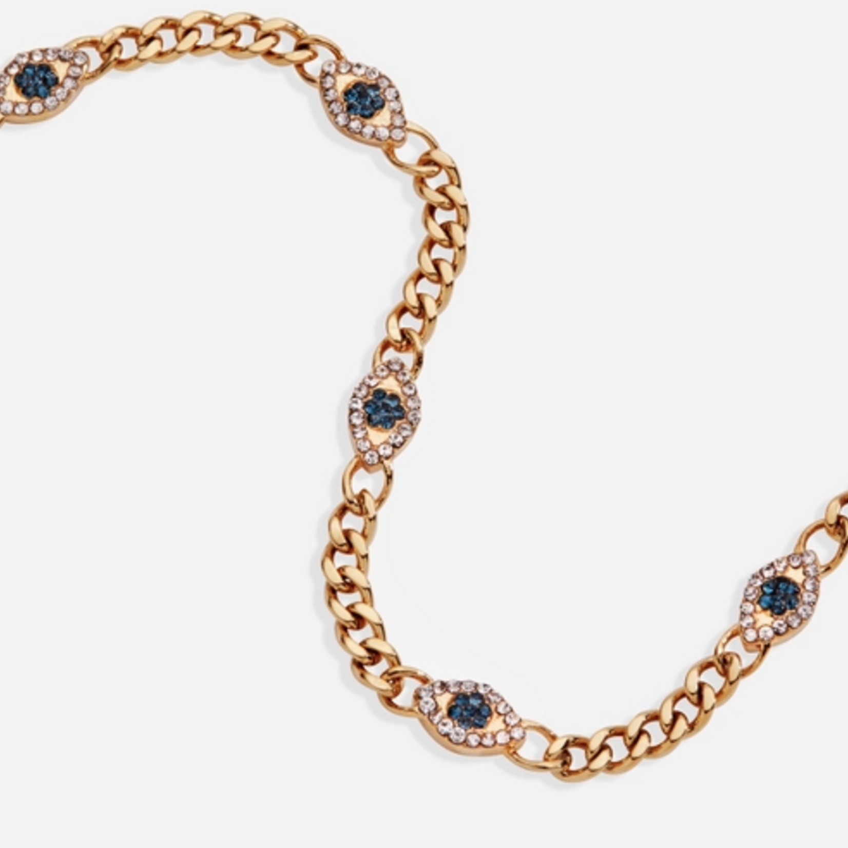 Alex and Ani Evil Eye Curb Chain Inline Bracelet