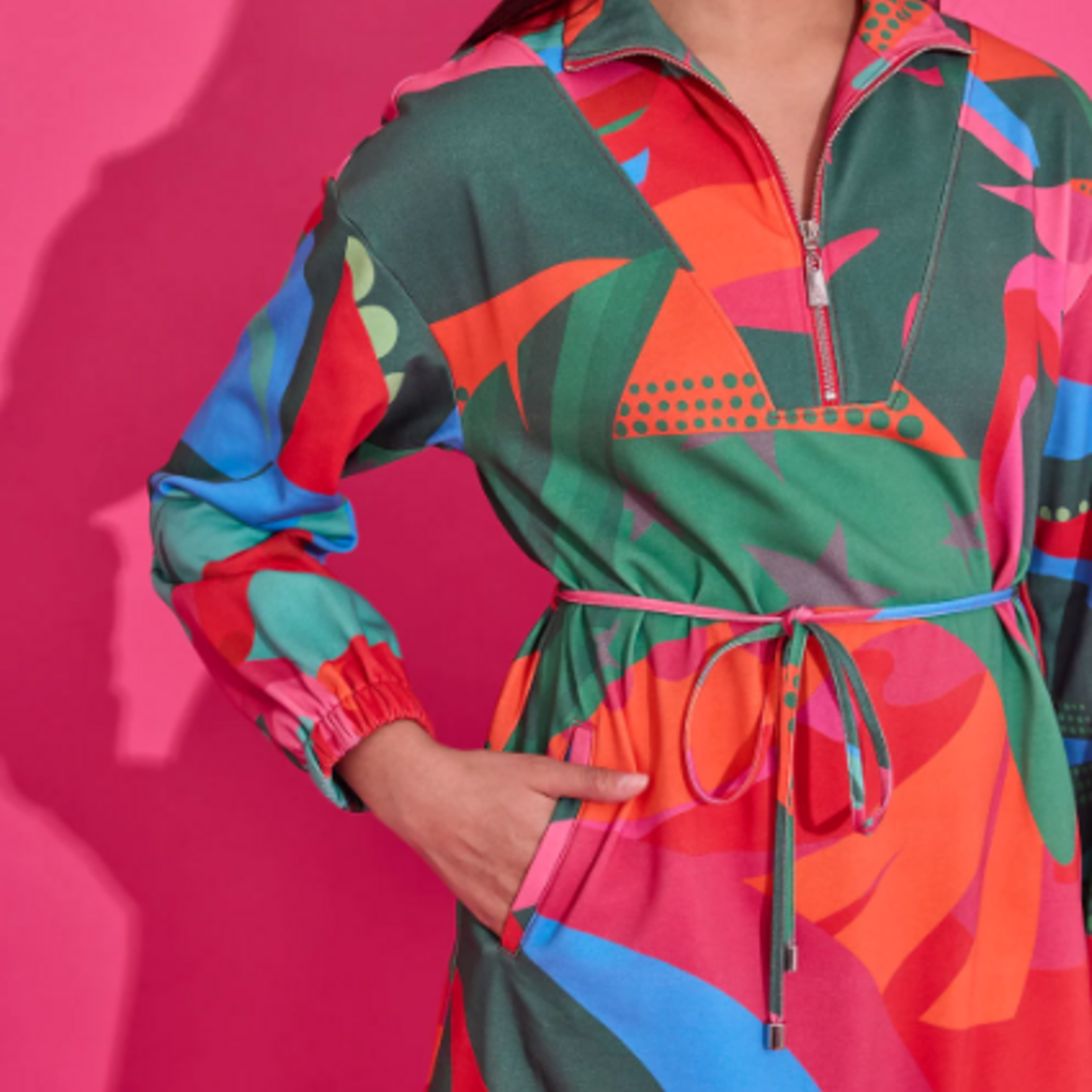 Alden Adair Logan Dress Tropical Jingle