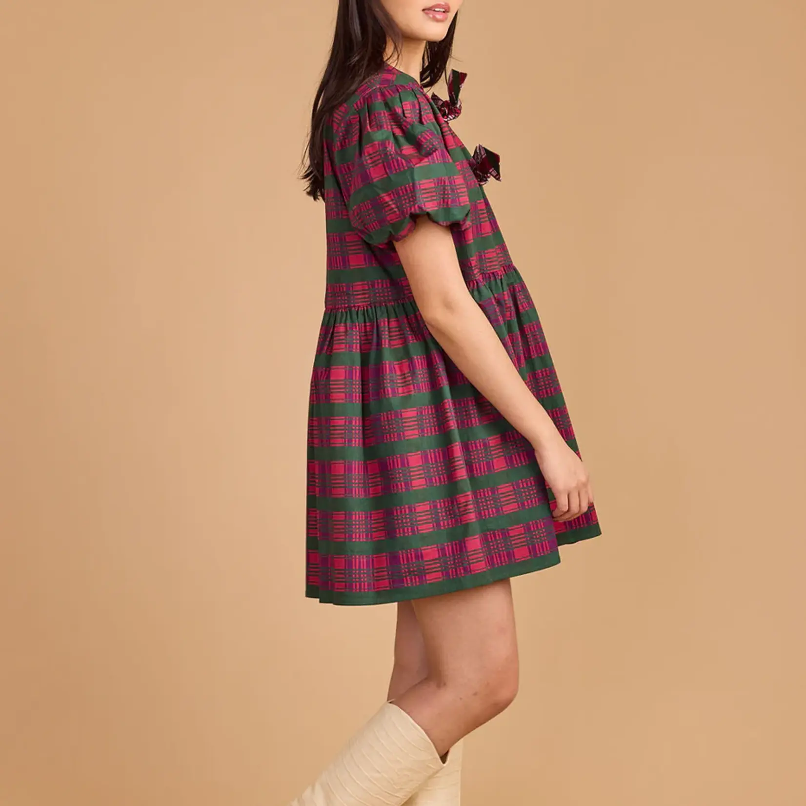 Ella Dress Plaid Combo