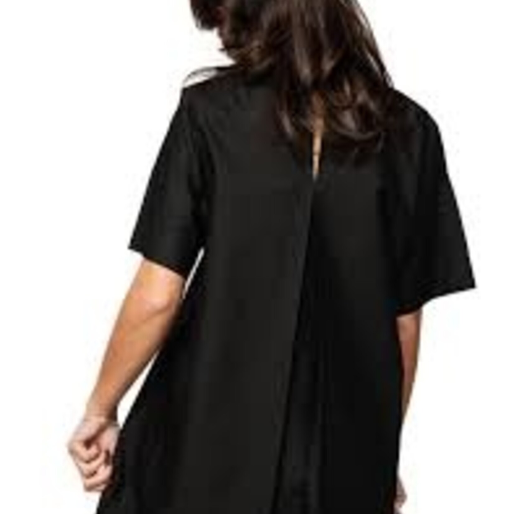 Queen of Sparkles 'Let's Go Girls' Black Cotton Dress