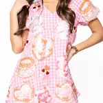 Queen of Sparkles Cakes & Pastries Cotton Tie Back Dress