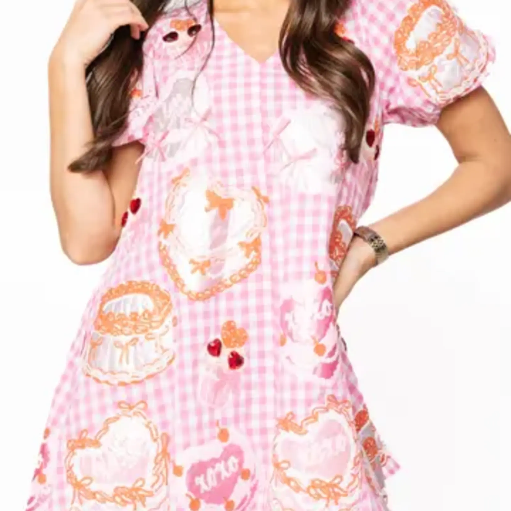 Queen of Sparkles Cakes & Pastries Cotton Tie Back Dress