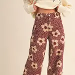Coco Brown Floral Denim