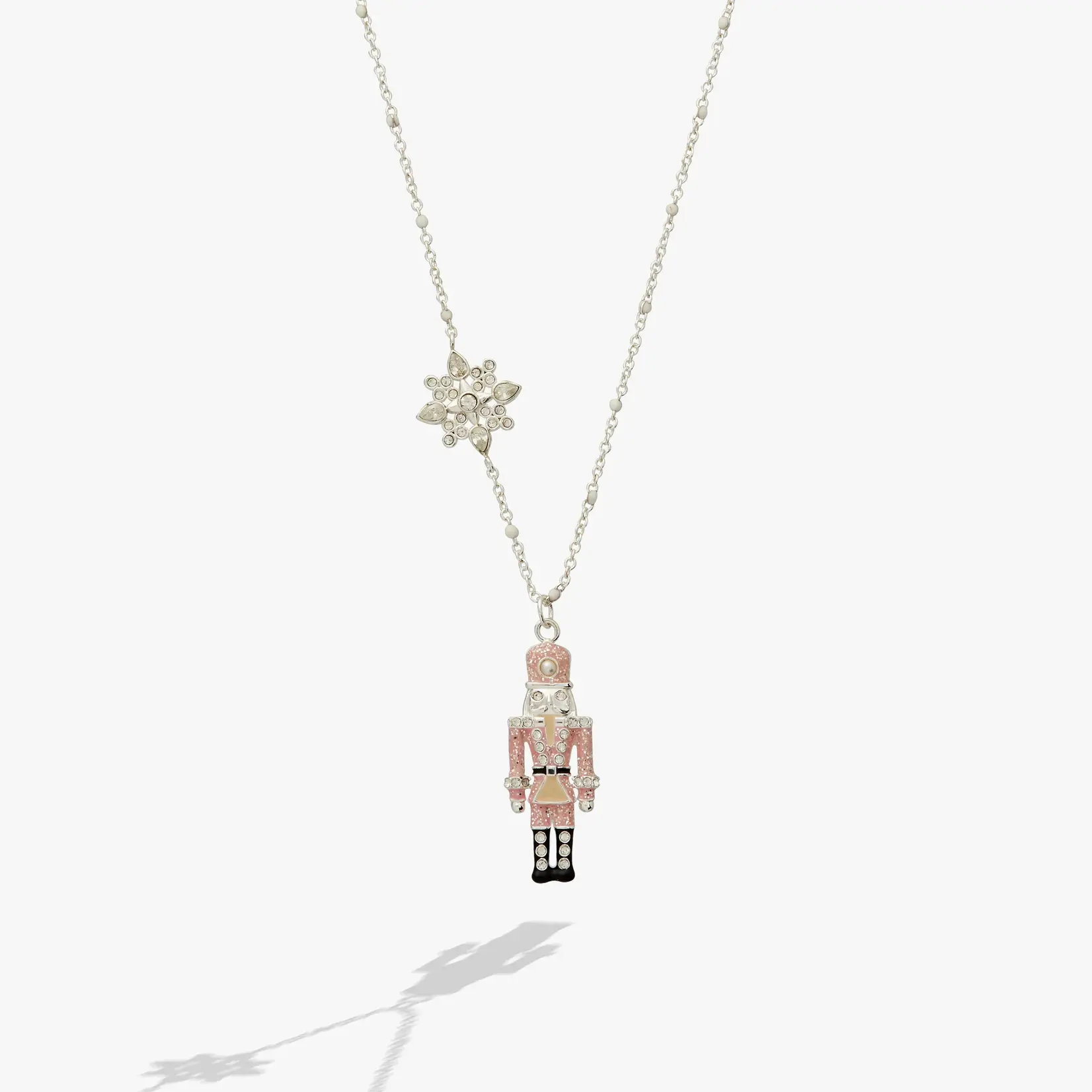 Alex and Ani Nutcracker & Snowflake Pendant Nekclace
