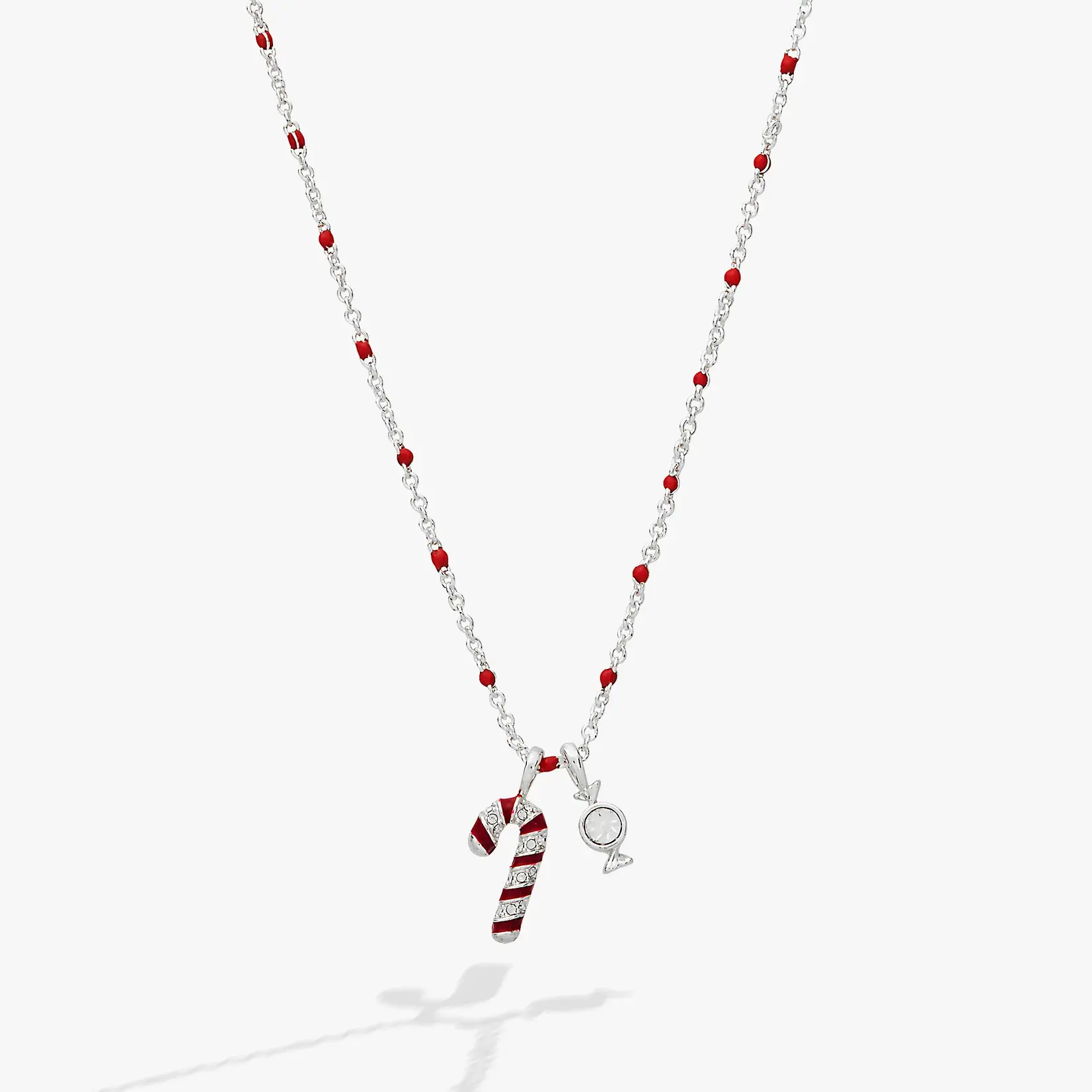 Alex and Ani Candy Cane Pendant Necklace
