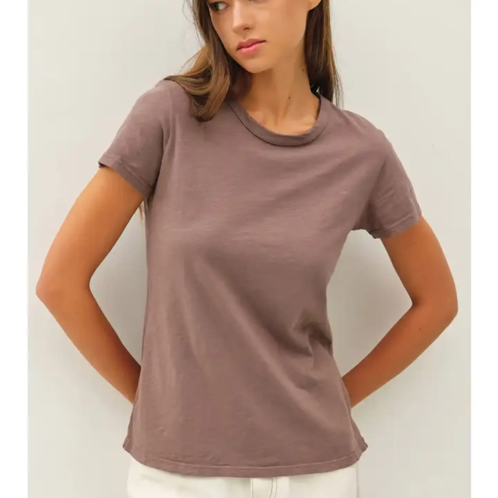 Be Cool Color-Garment Dyed Cotton Slub Tee