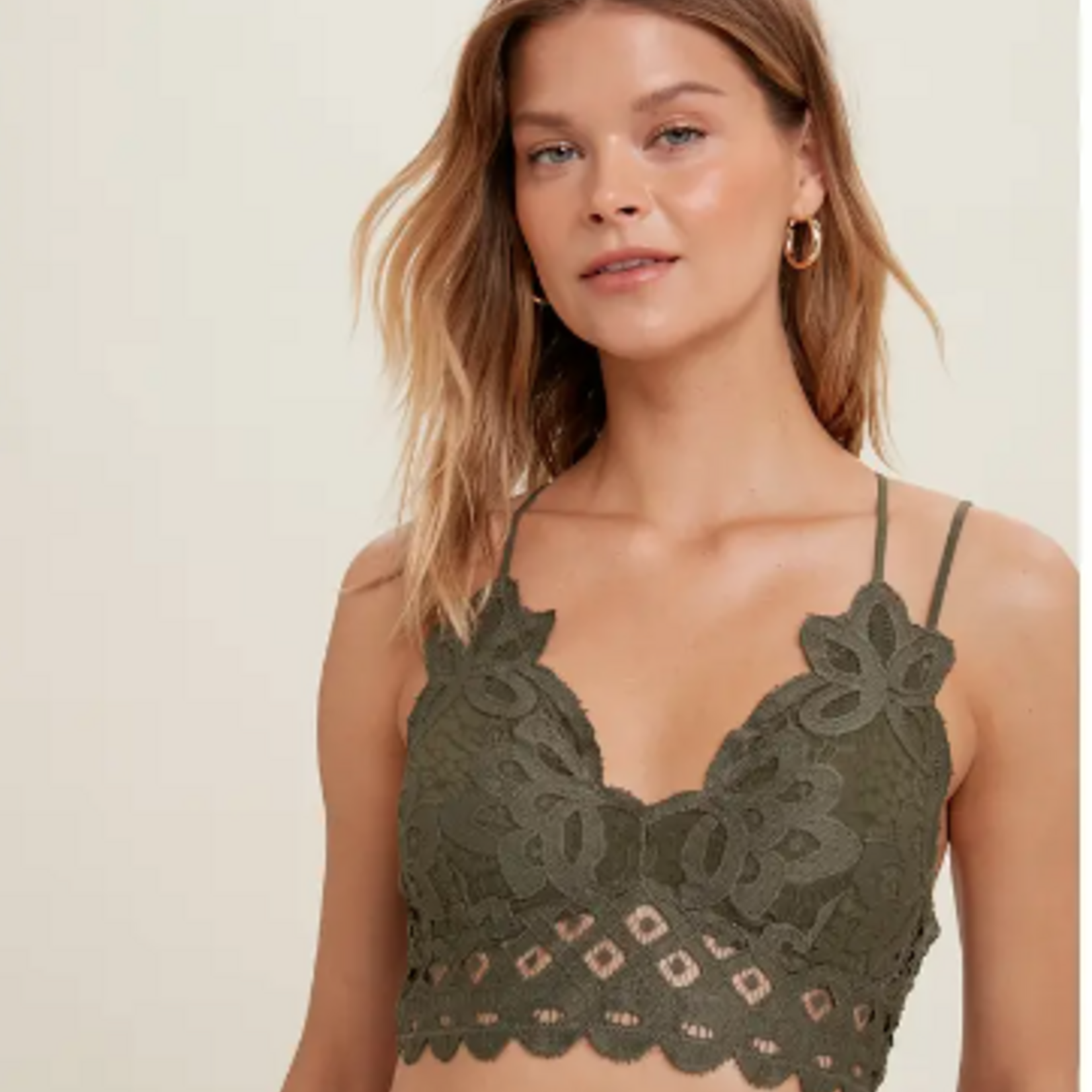 Scalloped  Lace Bralette