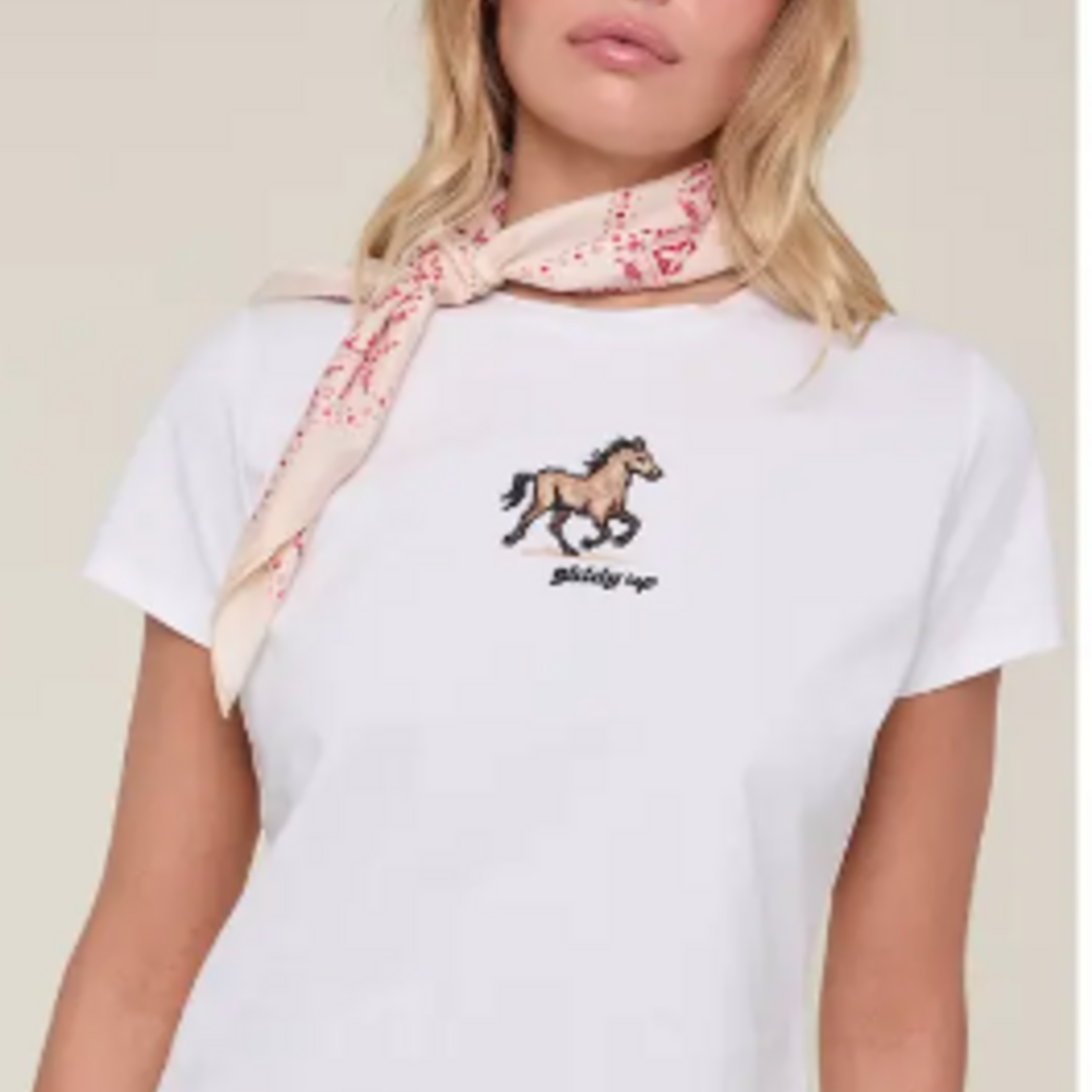 Giddy Up Embroidered Tee