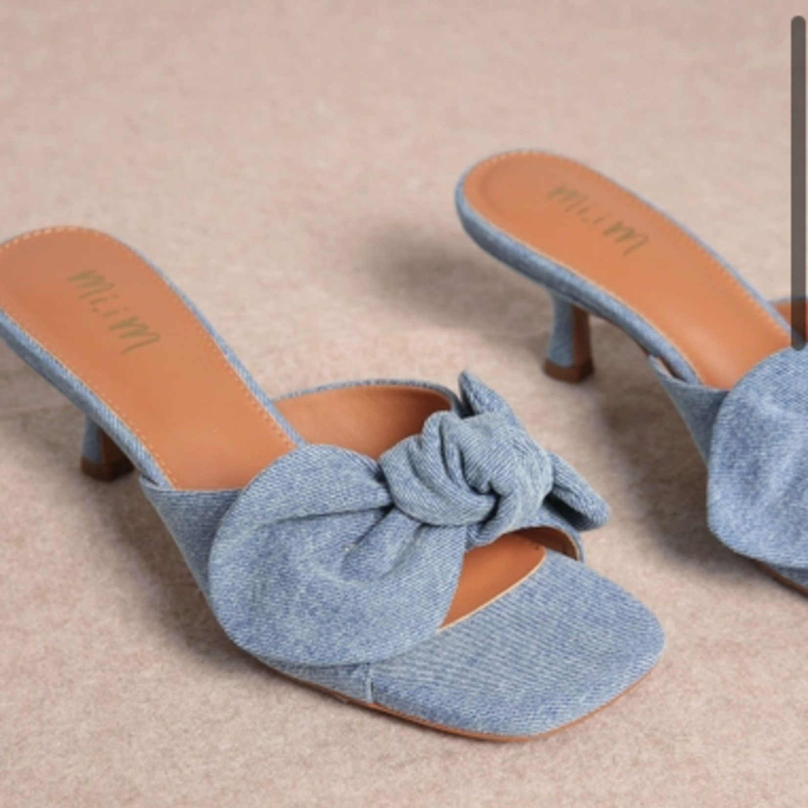 Miracle Miles Hannah Denim Bow Heel