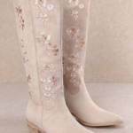 Miracle Miles Inlay Floral Beige Boot