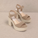 Miracle Miles Jana Taupe Espadrille Platform
