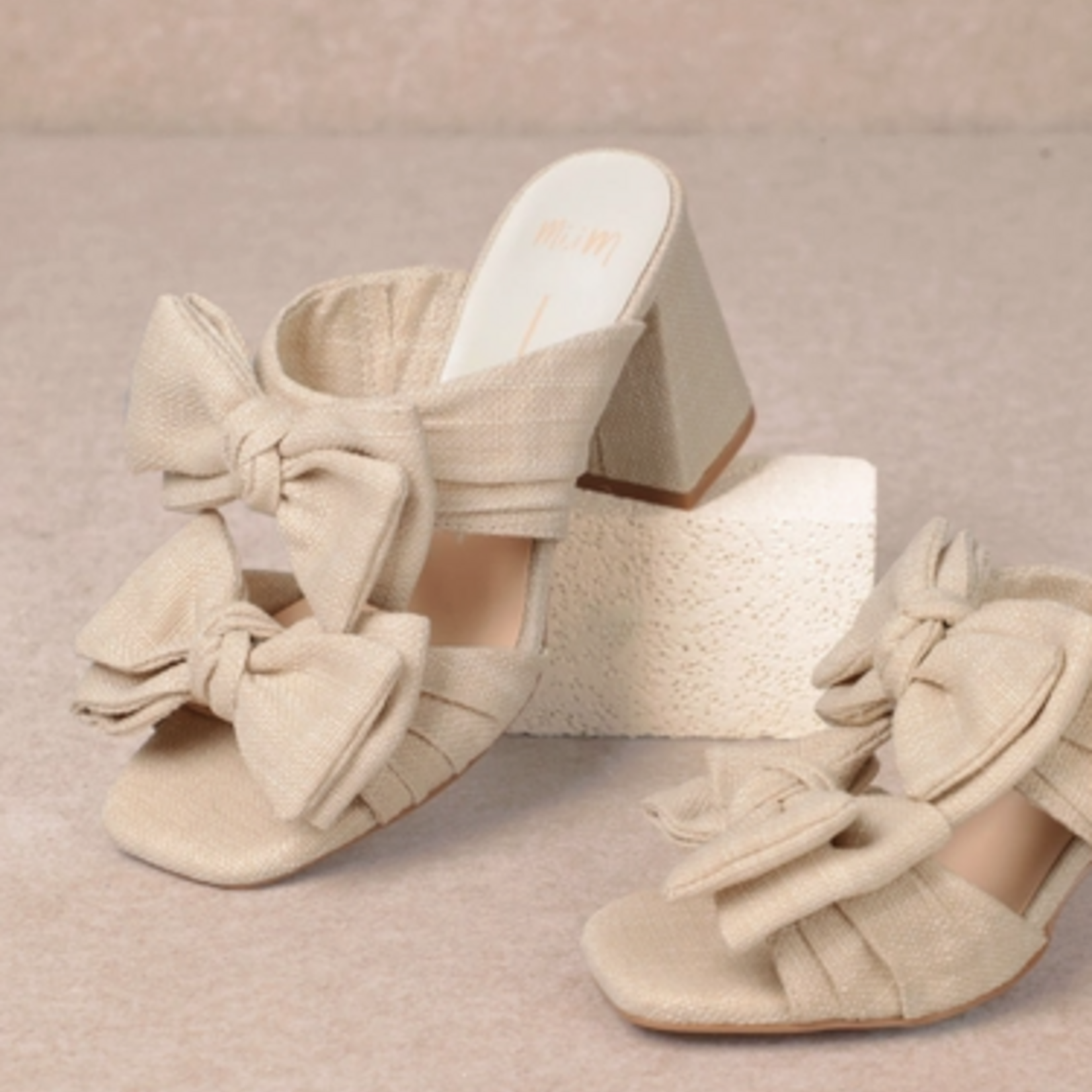 Miracle Miles Lucy Bow Mid Heel