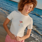 Spicy Cocktail Embroidered T-Shirt