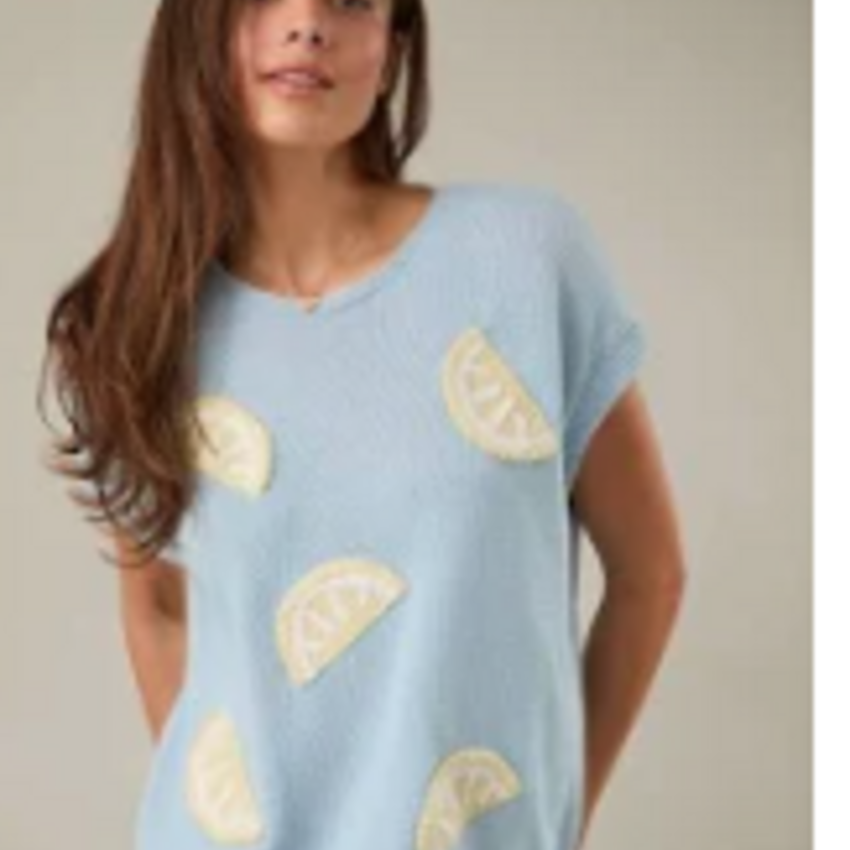 Lemon Knit Top