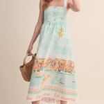 Summer Landscape Midi Dress