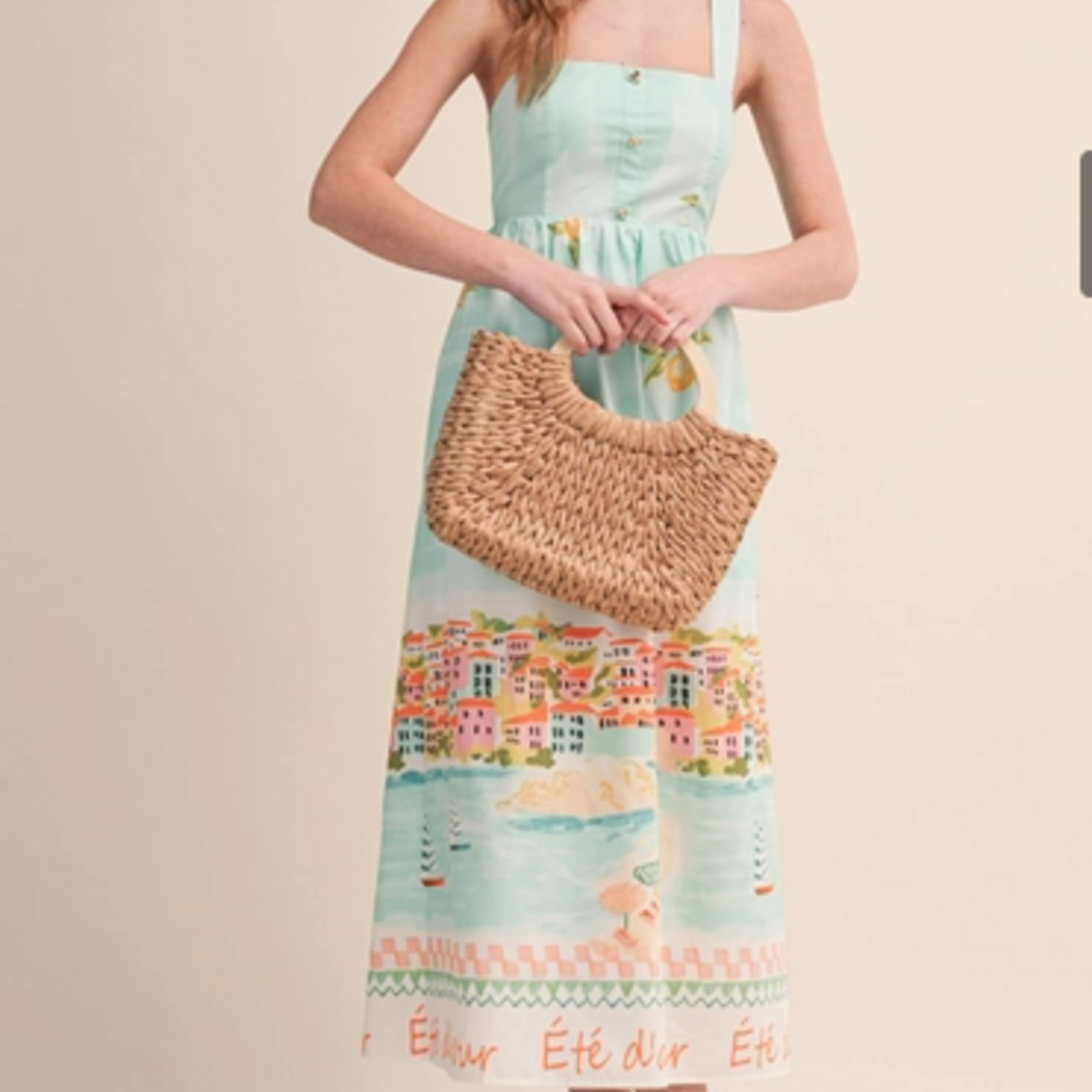 Summer Landscape Midi Dress