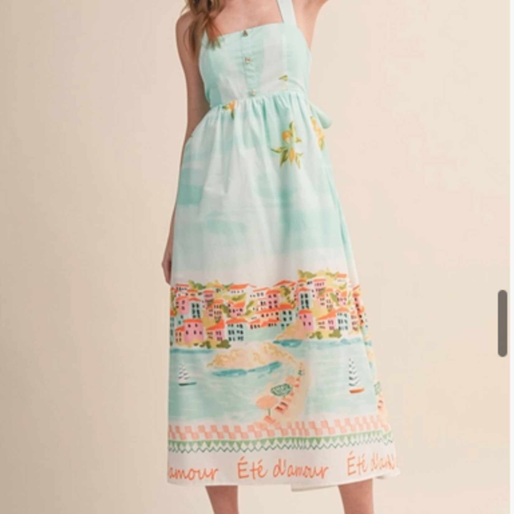 Summer Landscape Midi Dress