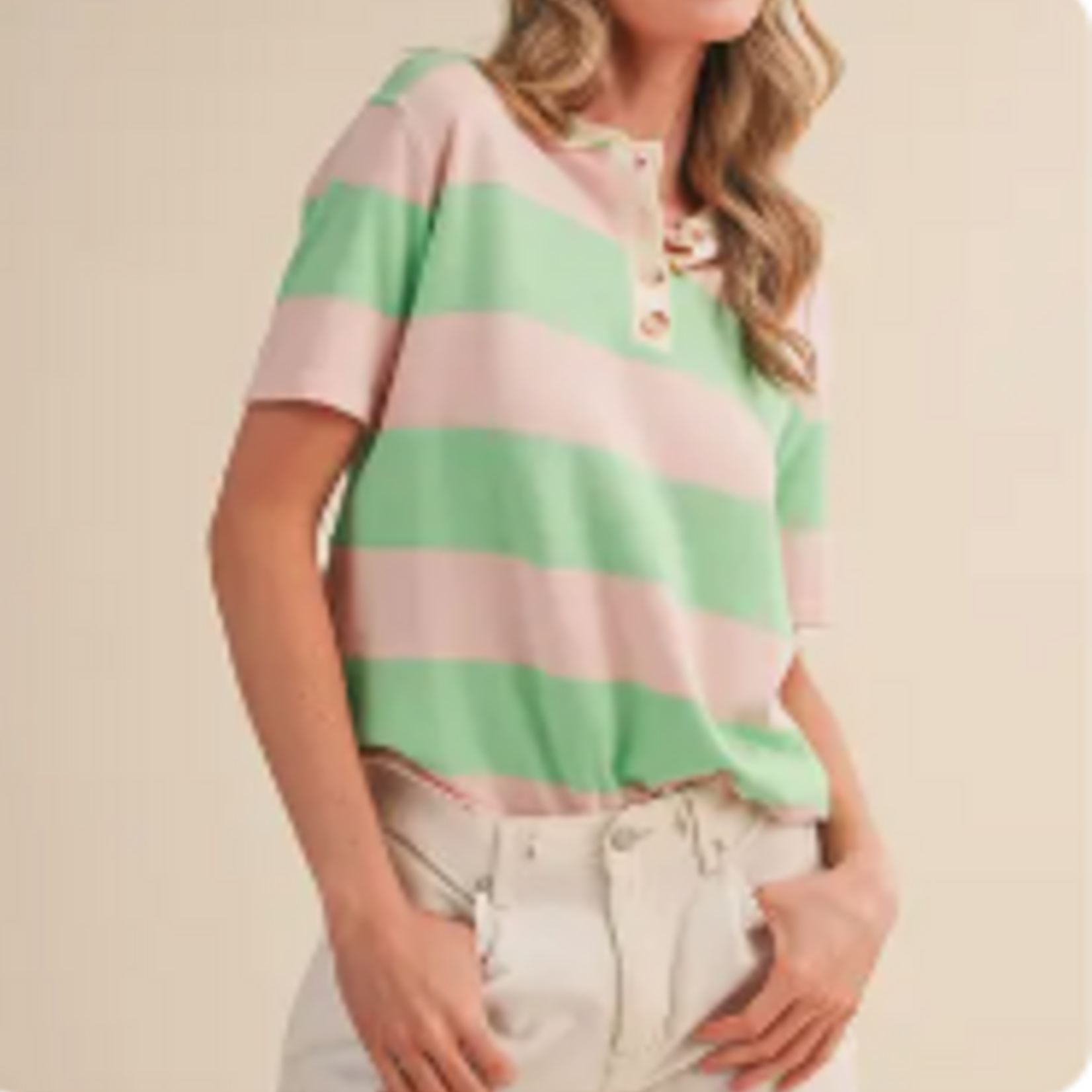 Striped Short Sleeve Polo