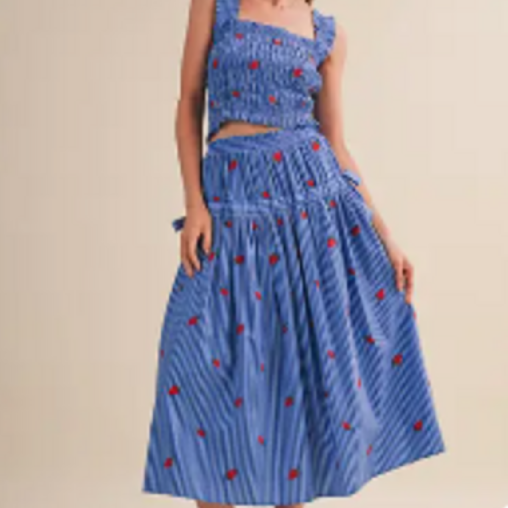 Strawberry Skirt Set
