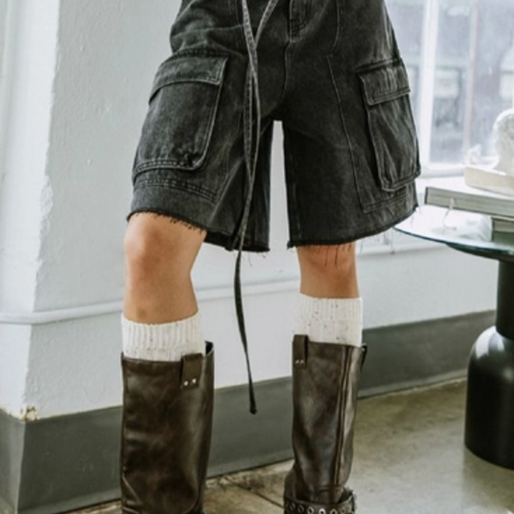 Black Cargo Short