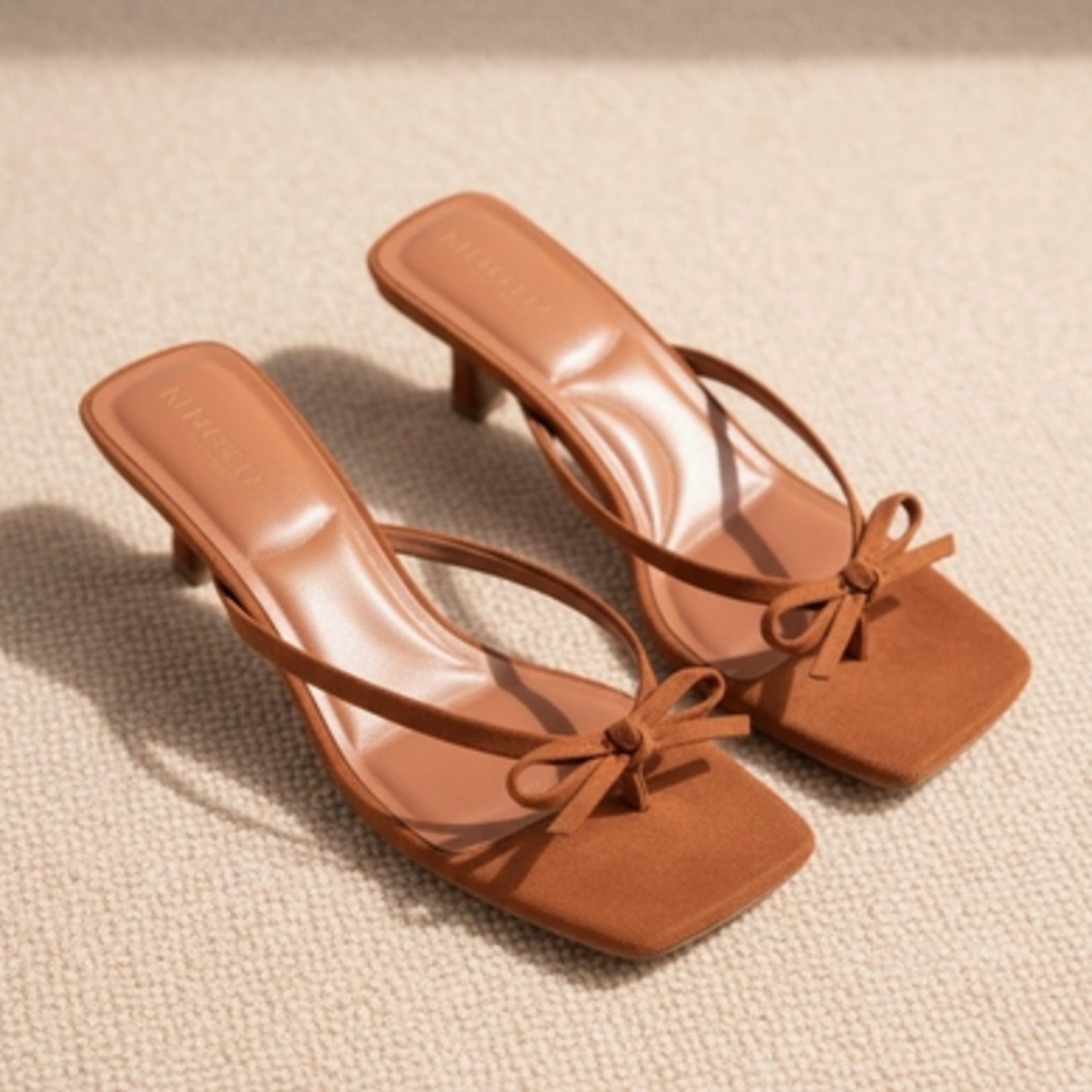 ABLE  Square Toe Kitten Heels