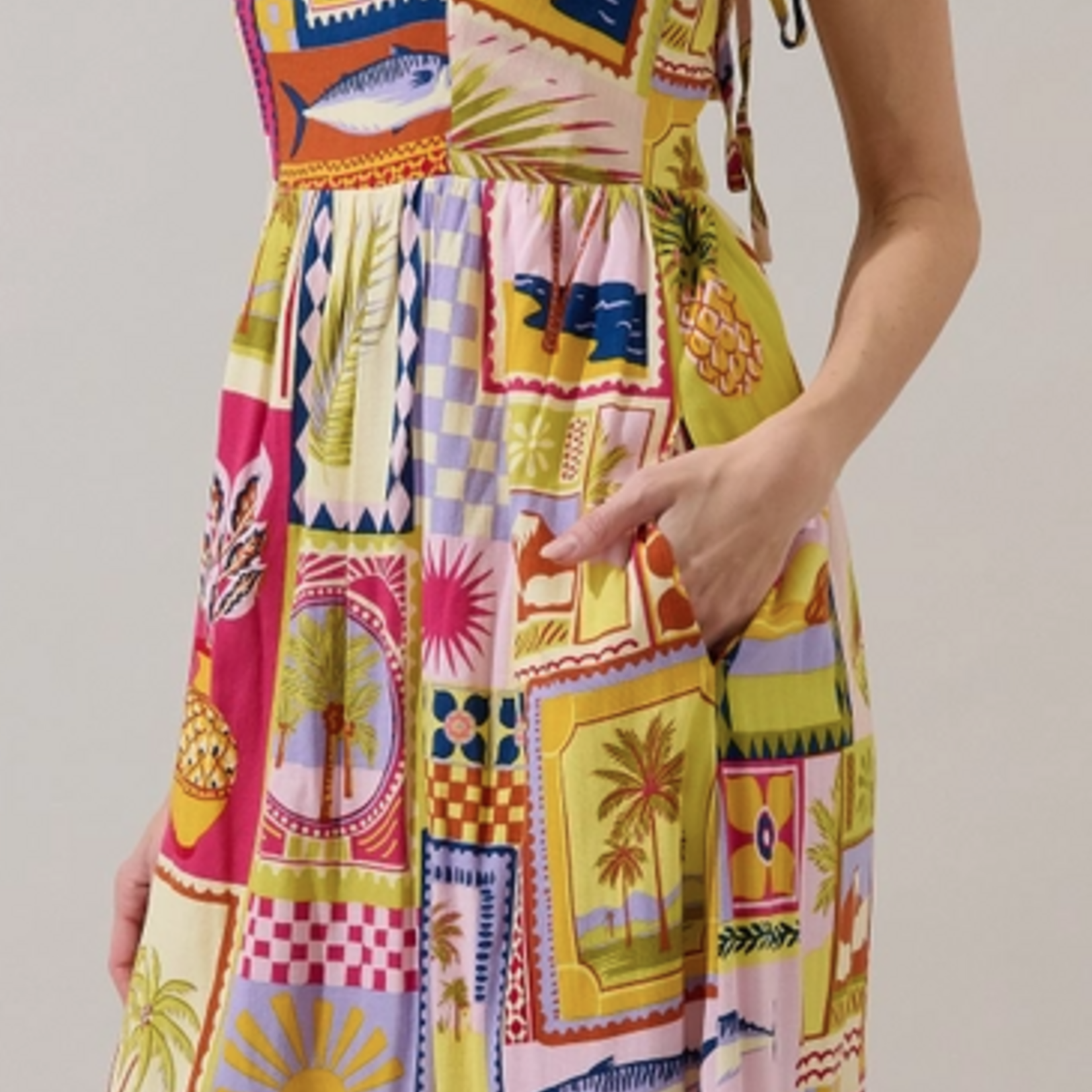 Sugar Lips Senia Midi Dress Talmar Postcard