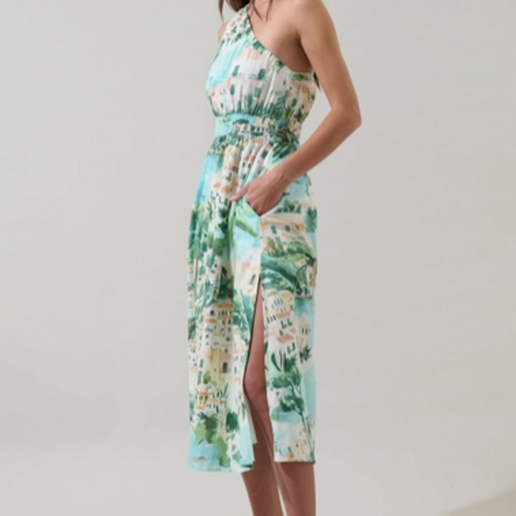 Sugar Lips Piti Town Islay Smocked Midi Dress