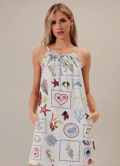 Coastal Denim Tie Front Mini Dress - The Shoe Attic Coastal Denim Tie Front Mini Dress - The Shoe Attic